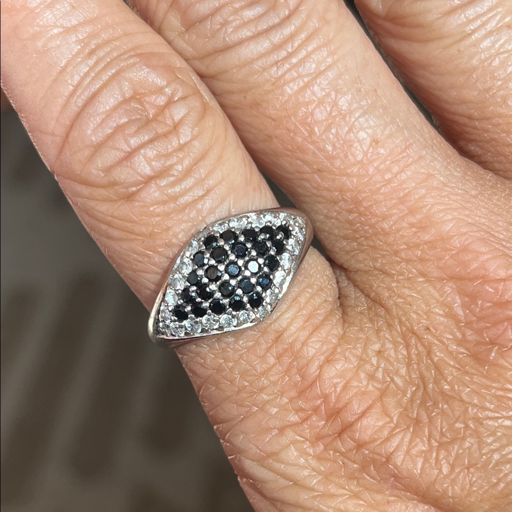 925 sterling onyx ring